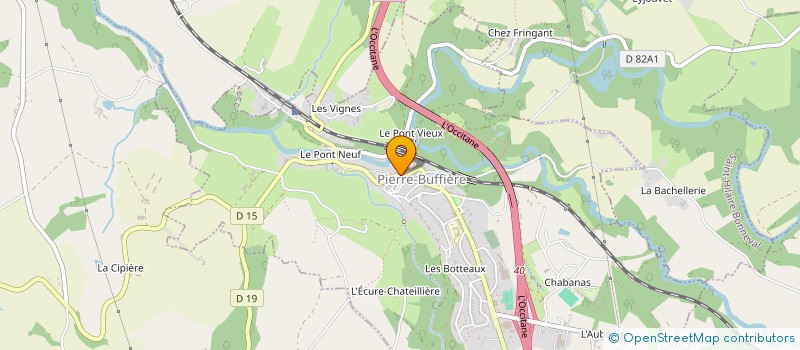 localisation de l'entreprise MADAME FABIENNE GALINET à PIERRE-BUFFIERE