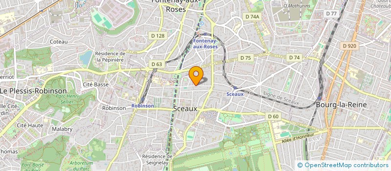 localisation de l'entreprise MADAME FABIENNE GALLERNE à SCEAUX