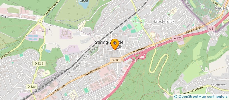 localisation de l'entreprise MADAME FABIENNE GASPARETTI  STIRING-WENDEL