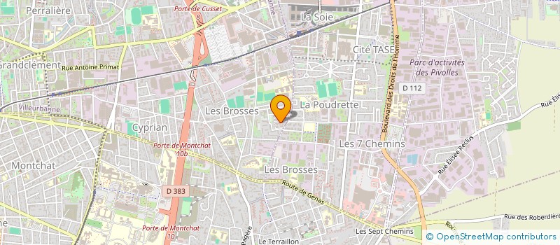 localisation de l'entreprise MADAME FABIENNE GASPARONI  VILLEURBANNE