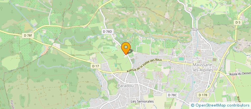 localisation de l'entreprise MADAME FABIENNE GAUTIER  MAUSSANE-LES-ALPILLES