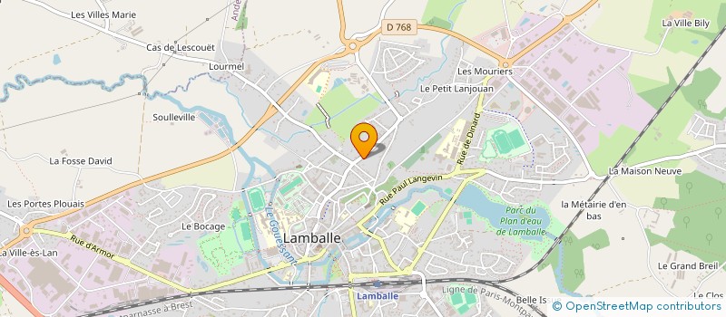 localisation de l'entreprise MADAME FABIENNE GEORGETTE QUILGARS  LAMBALLE-ARMOR