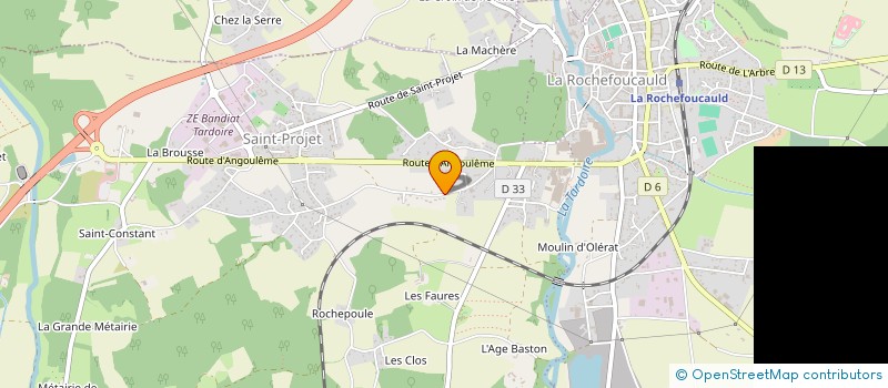 localisation de l'entreprise MADAME FABIENNE GICQUEL  LA ROCHEFOUCAULD-EN-ANGOUMOIS