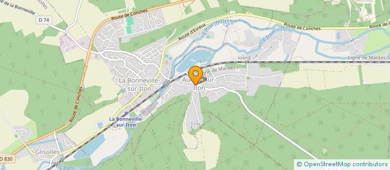 localisation de l'entreprise MADAME FABIENNE GODFROY  AULNAY-SUR-ITON