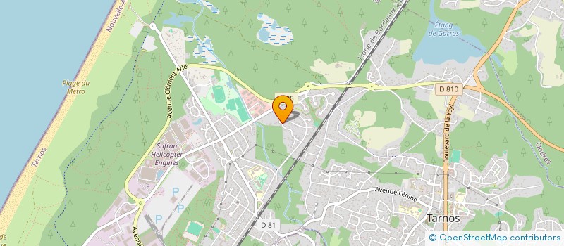 localisation de l'entreprise MADAME FABIENNE GOMEZ  TARNOS