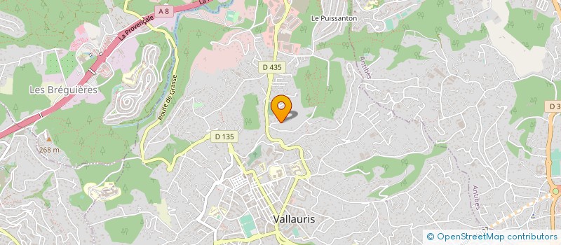 localisation de l'entreprise MADAME FABIENNE GORRIERI à VALLAURIS