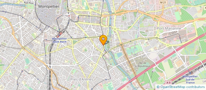 localisation de l'entreprise MADAME FABIENNE GOURDEAU à MONTPELLIER