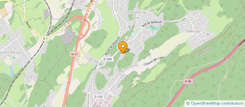 localisation de l'entreprise MADAME FABIENNE GRANDPERRIN  CHATILLON LE DUC