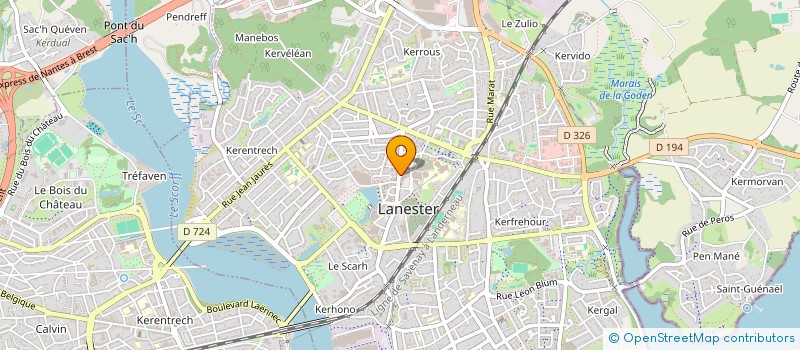 localisation de l'entreprise MADAME FABIENNE GRANVALET  LANESTER