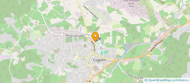 localisation de l'entreprise MADAME FABIENNE GRATAS  COGOLIN