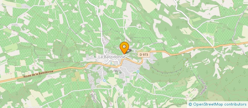 localisation de l'entreprise MADAME FABIENNE GROS  LA BASTIDONNE