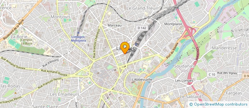 localisation de l'entreprise MADAME FABIENNE GUERRY à LIMOGES