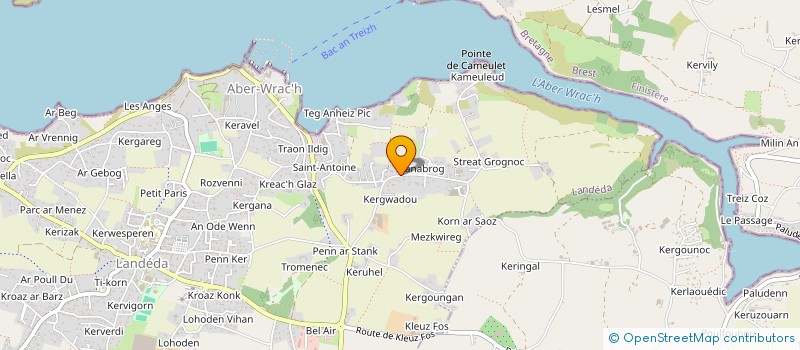 localisation de l'entreprise MADAME FABIENNE GUEVEL  LANDEDA