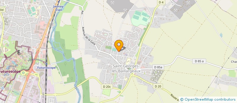 localisation de l'entreprise MADAME FABIENNE GUILLARD  SAINT-GEORGES-LES-BAILLARGEAUX