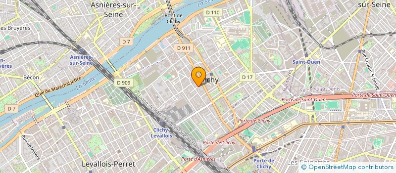 localisation de l'entreprise MADAME FABIENNE GUINAUDEAU à CLICHY