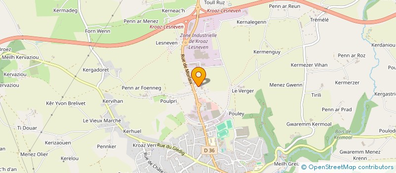 localisation de l'entreprise MADAME FABIENNE HANQUIER à CHATEAUNEUF-DU-FAOU