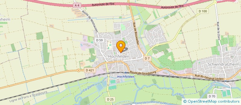 localisation de l'entreprise MADAME FABIENNE HEINTZ  HOCHFELDEN