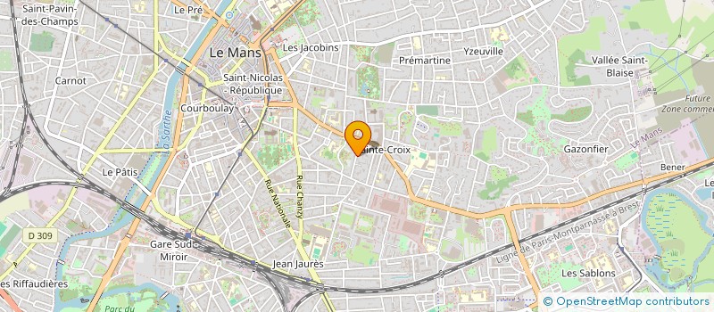 localisation de l'entreprise MADAME FABIENNE HENRY  LE MANS