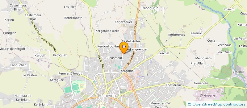 localisation de l'entreprise MADAME FABIENNE HERRY à LESNEVEN