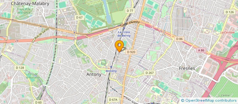 localisation de l'entreprise MADAME FABIENNE HOOGE à ANTONY