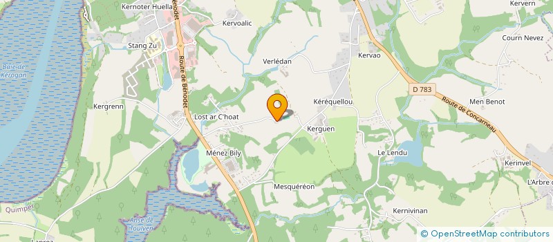 localisation de l'entreprise MADAME FABIENNE HOSTIOU  QUIMPER