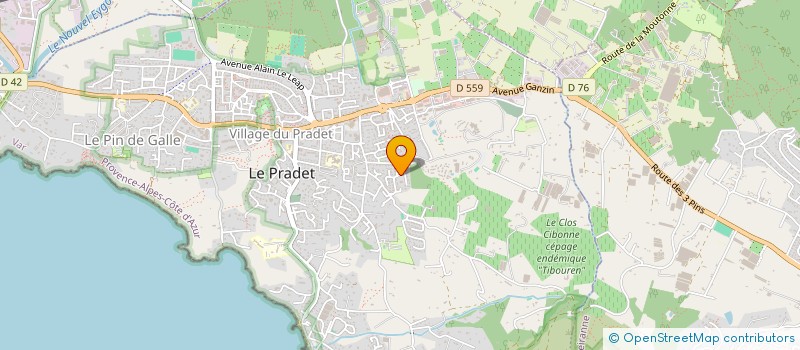 localisation de l'entreprise MADAME FABIENNE HURET à LE PRADET