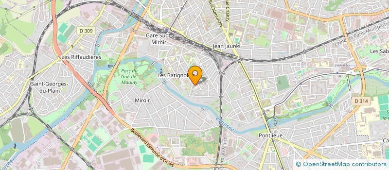 localisation de l'entreprise MADAME FABIENNE JAMELIN à LE MANS