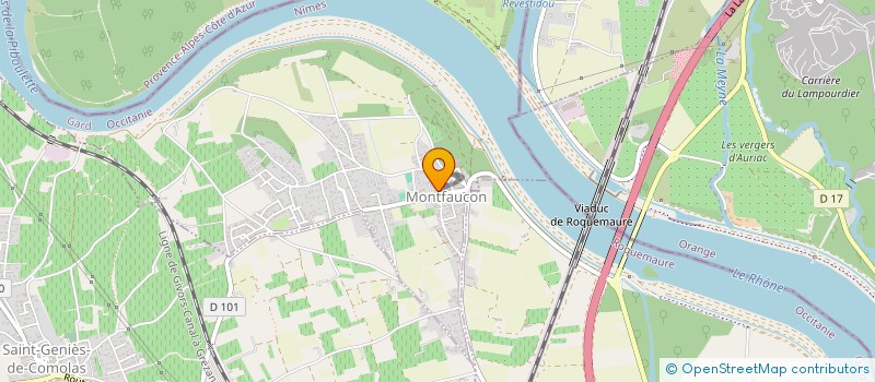 localisation de l'entreprise MADAME FABIENNE JAUMES  ROQUEMAURE