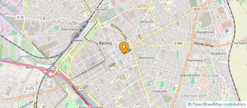 localisation de l'entreprise MADAME FABIENNE JEAN-BAPTISTE  REIMS