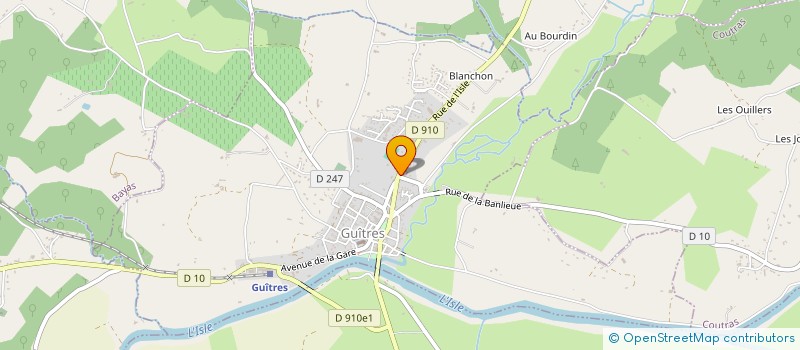 localisation de l'entreprise MADAME FABIENNE JEHANNO  GUITRES