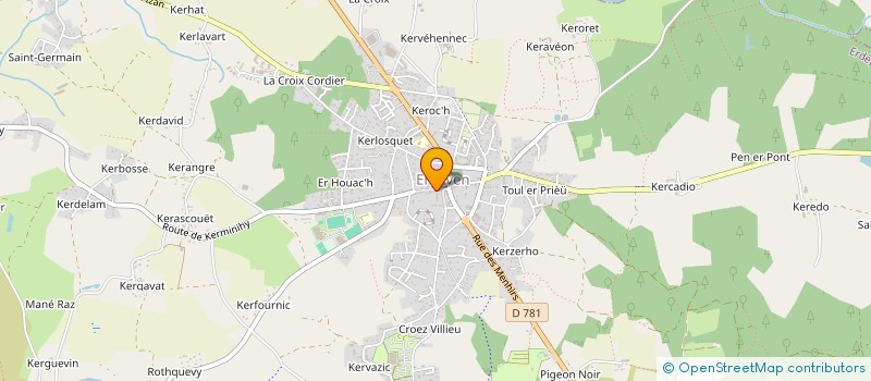 localisation de l'entreprise MADAME FABIENNE JEHANNO à ERDEVEN