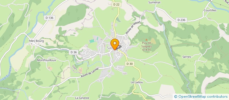 localisation de l'entreprise MADAME FABIENNE JHEAN à SAIGNES
