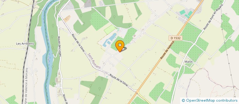 localisation de l'entreprise MADAME FABIENNE JIMENEZ  SAINT-ROMANS