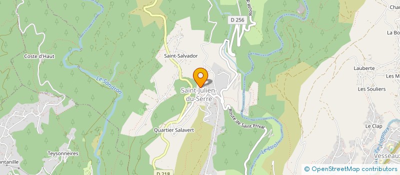 localisation de l'entreprise MADAME FABIENNE JOLY  SAINT-JULIEN-DU-SERRE