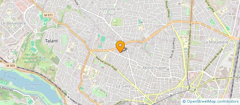 localisation de l'entreprise MADAME FABIENNE JORDAN  DIJON