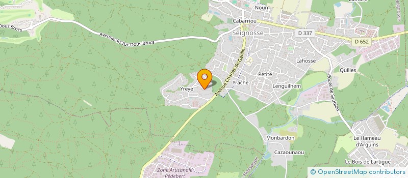 localisation de l'entreprise MADAME FABIENNE JOSSERAND  SEIGNOSSE