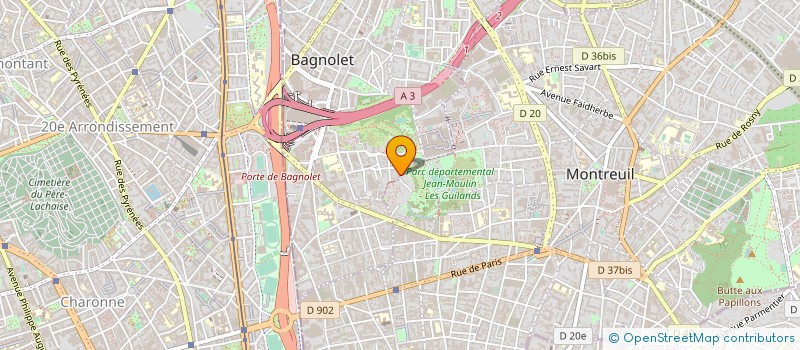 localisation de l'entreprise MADAME FABIENNE JOULIA à MONTREUIL