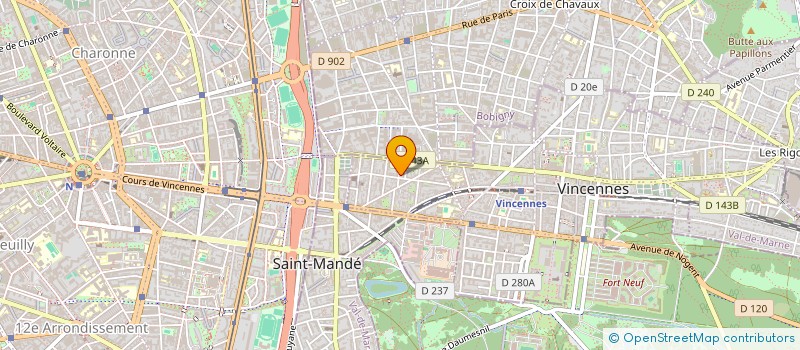 localisation de l'entreprise MADAME FABIENNE KRIER  VINCENNES