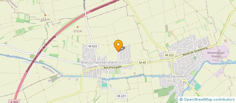 localisation de l'entreprise MADAME FABIENNE L 'AZOU  BREUSCHWICKERSHEIM