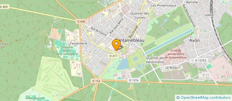 localisation de l'entreprise MADAME FABIENNE LABET  FONTAINEBLEAU