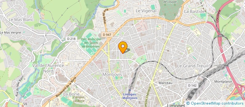 localisation de l'entreprise MADAME FABIENNE LACOURT à LIMOGES