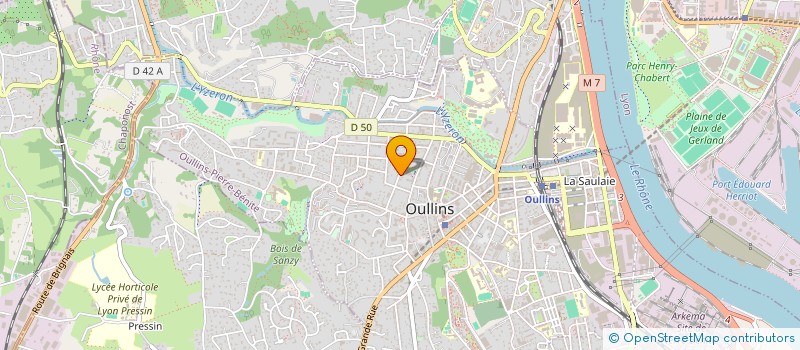 localisation de l'entreprise MADAME FABIENNE LAFEE  OULLINS-PIERRE-BENITE