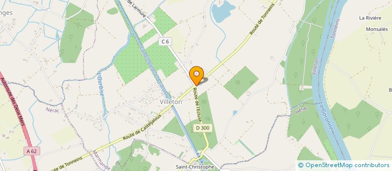 localisation de l'entreprise MADAME FABIENNE LAFFARGUE  VILLETON