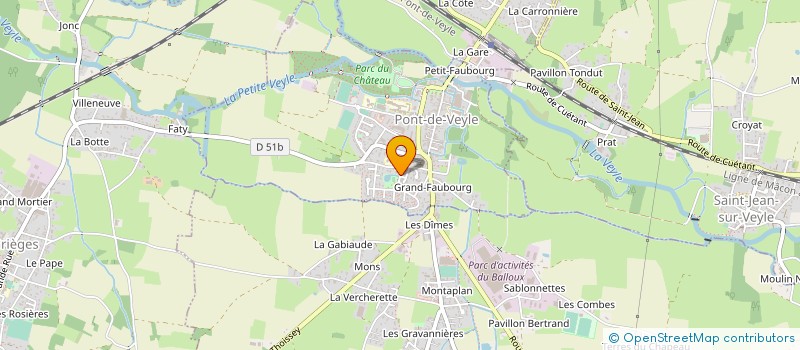 localisation de l'entreprise MADAME FABIENNE LAMBERET à PONT-DE-VEYLE