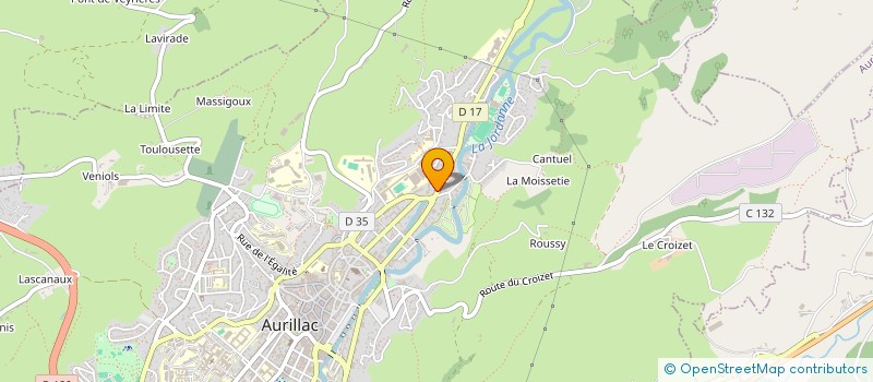localisation de l'entreprise MADAME FABIENNE LAPORTE à AURILLAC