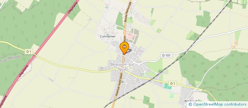 localisation de l'entreprise MADAME FABIENNE LARGEAU  BEAUVOIR-SUR-NIORT