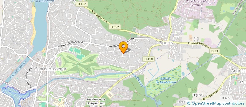 localisation de l'entreprise MADAME FABIENNE LAROQUE  SOORTS-HOSSEGOR