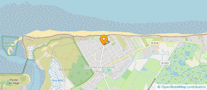 localisation de l'entreprise MADAME FABIENNE LAUNAY  MERVILLE-FRANCEVILLE-PLAGE