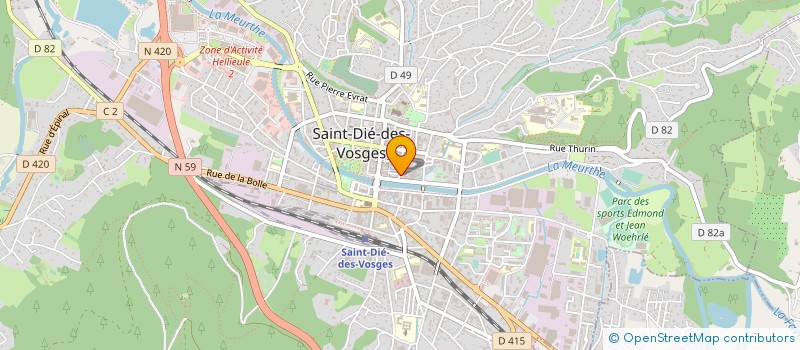 localisation de l'entreprise MADAME FABIENNE LAURENT à SAINT-DIE-DES-VOSGES