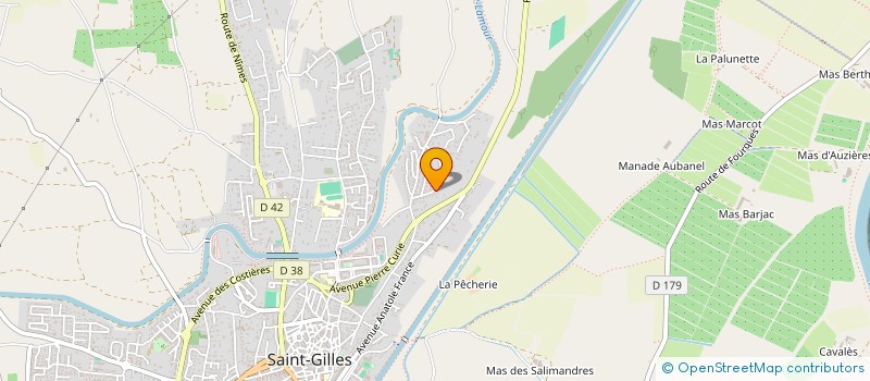 localisation de l'entreprise MADAME FABIENNE LAVILLE  SAINT-GILLES